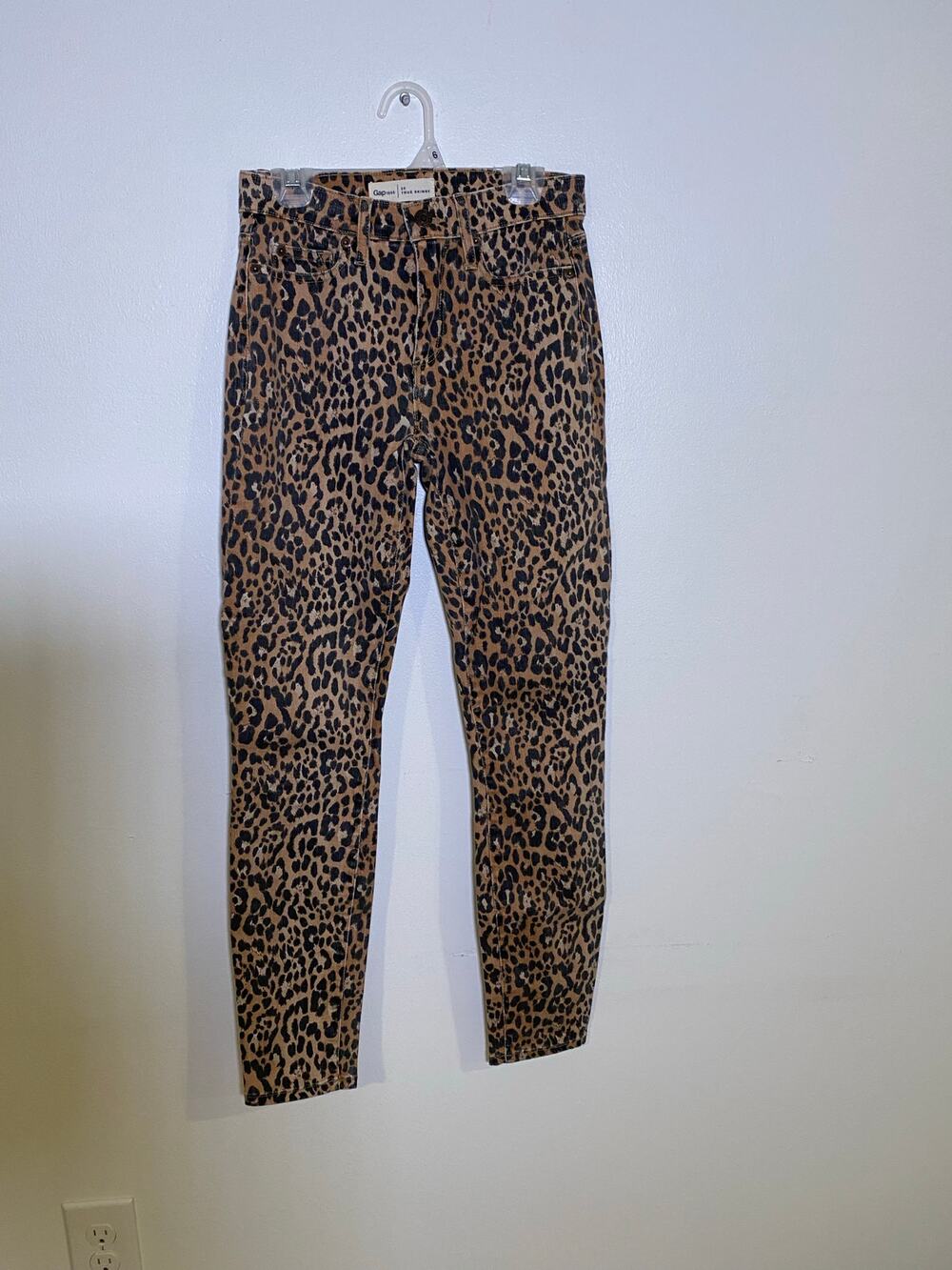 GAP Leopard True Skinny Pants Jeans SZ 25